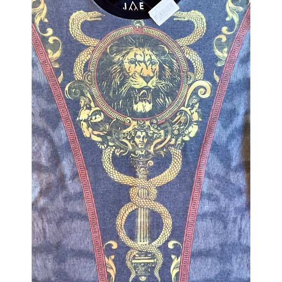 Jem Collective Mens Gold Lion Scepter Shirt, Large - New! - Picture 2 of 4